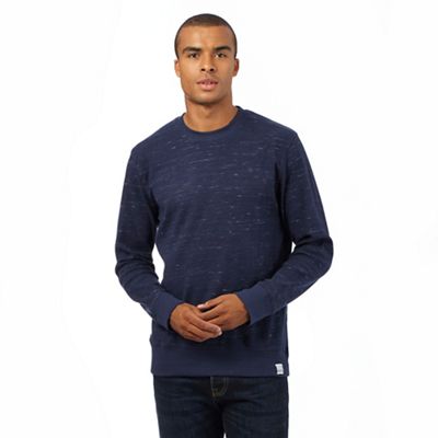 St George by Duffer Big and Tall navy space dye sweater
